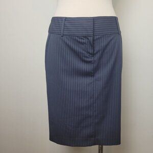 Express Studio Design Gray Pin Striped Pencil Skirt Size 4